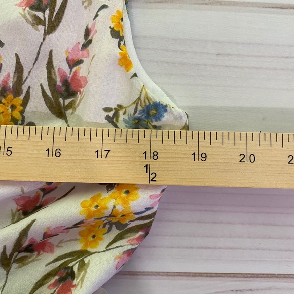 NEW LINE & DOT REVOLVE Fleur Yellow Flower Print Dress - Picture 11 of 14